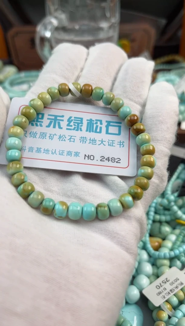 未镶嵌绿松石松石2482
