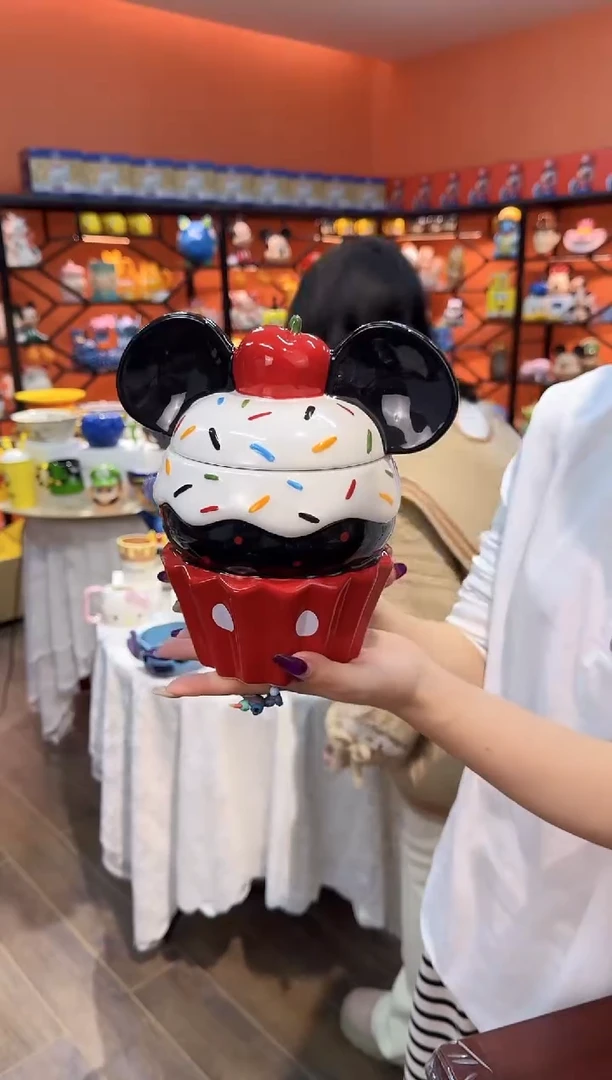 瓷片@@米奇冰激凌饼干罐