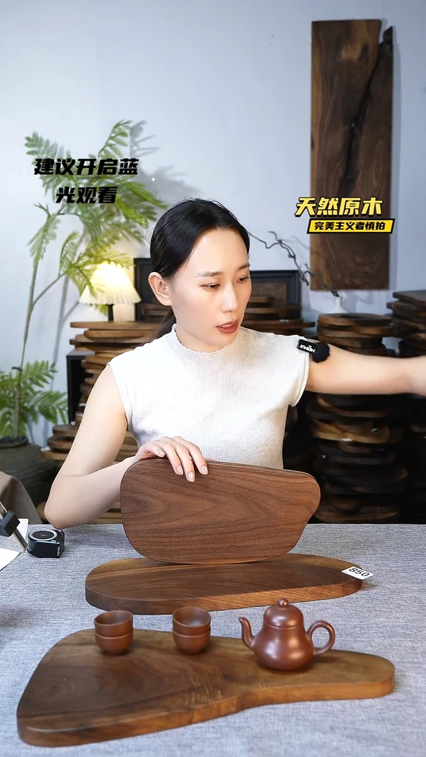 木北美黑胡桃原木.干裂疤结不属于商品质量问题完美主义者慎拍