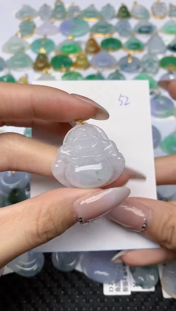 【闪购商品】翡翠颈饰18K金镶嵌 天然翡翠A货