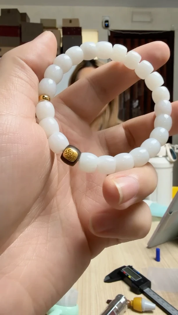 银S925镶嵌和田玉挂件LUF-055