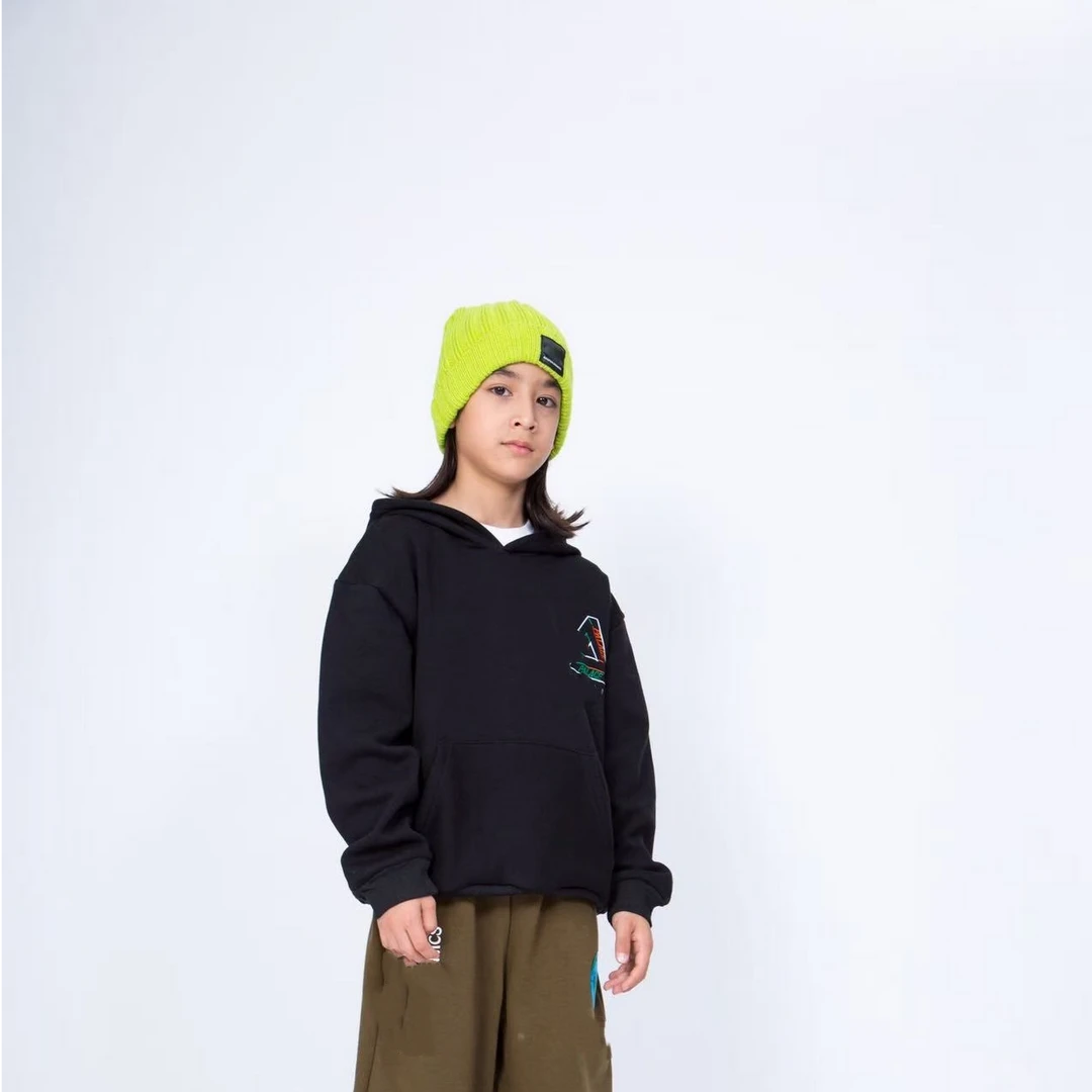 7104【三角连帽】时尚休闲冬季儿童加绒连帽卫衣