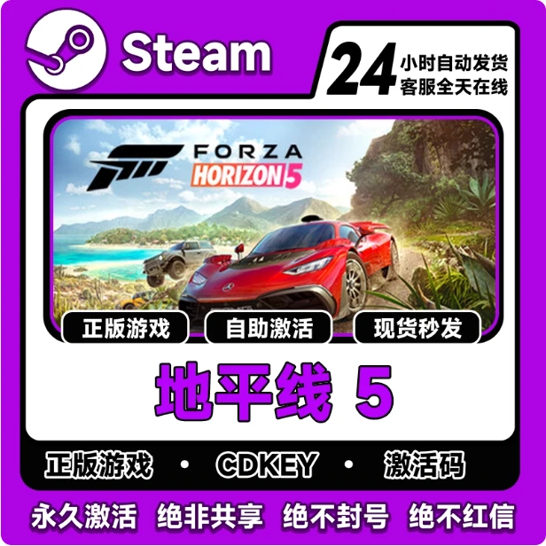 在线联机 极限竞速地平线5 全球区 激活码 CDKEY 电脑游戏