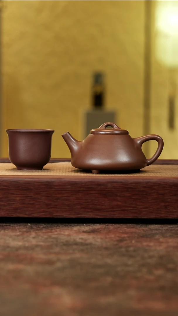 【闪购商品】紫砂茶壶深井底槽清子冶石瓢