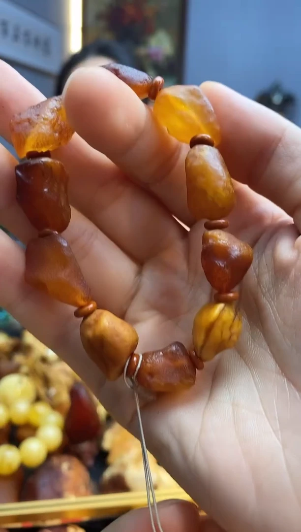 未镶嵌琥珀手串手串