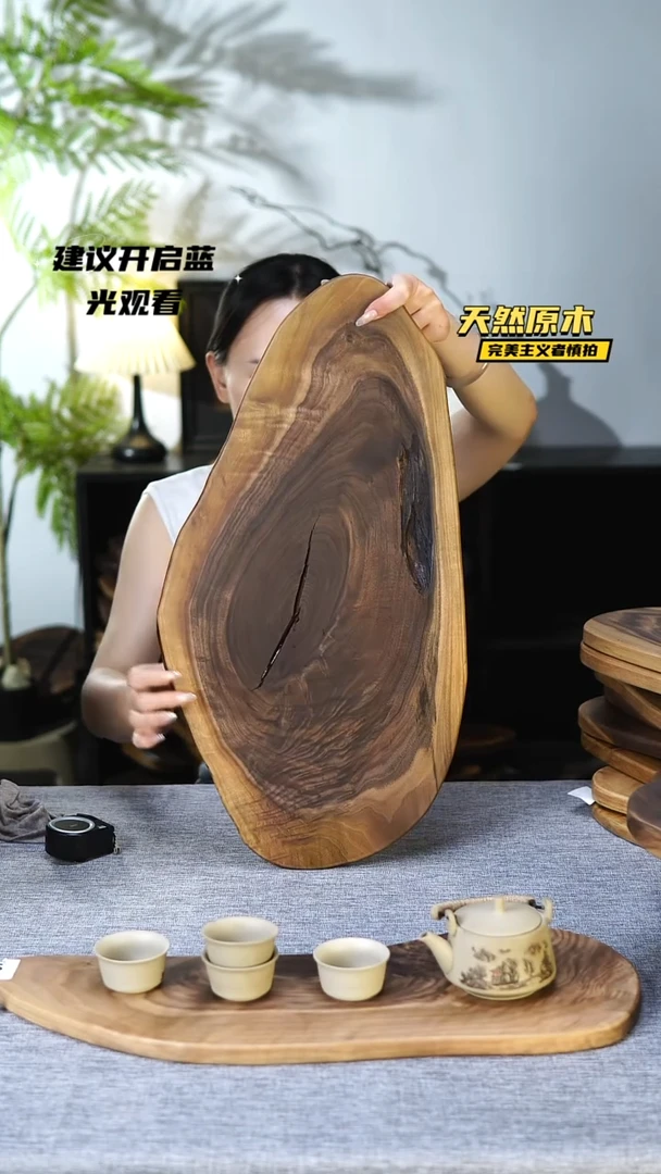 木北美黑胡桃原木.干裂疤结不属于商品质量问题.完美主义者慎拍