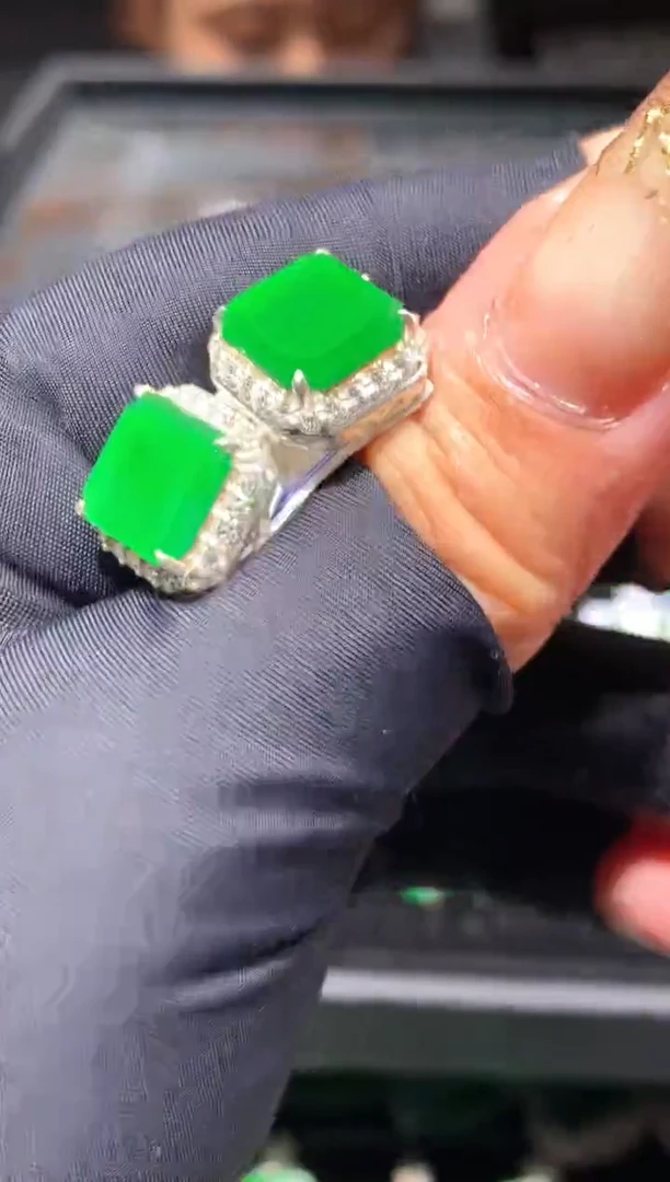 定制翡翠银S925镶嵌59定制翡翠-多样性发货（发其一）