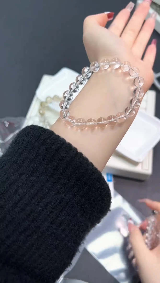 【闪购商品】水晶手串未镶嵌48r多样性发其一/1条9mm默认微瑕