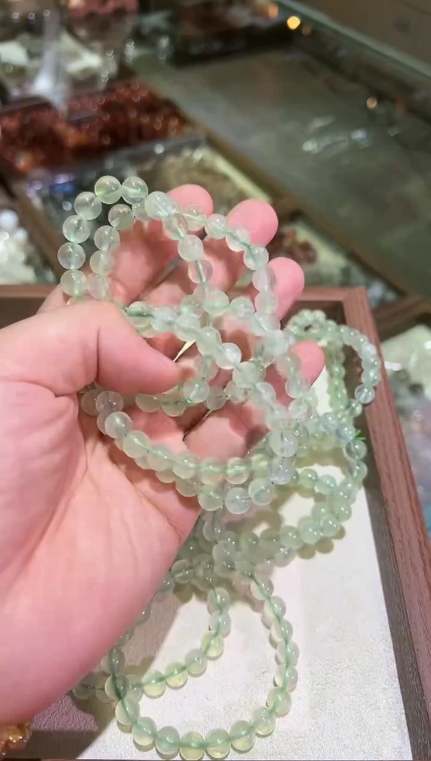 葡萄石未镶嵌手绳8mm+葡萄石（多样性发一）