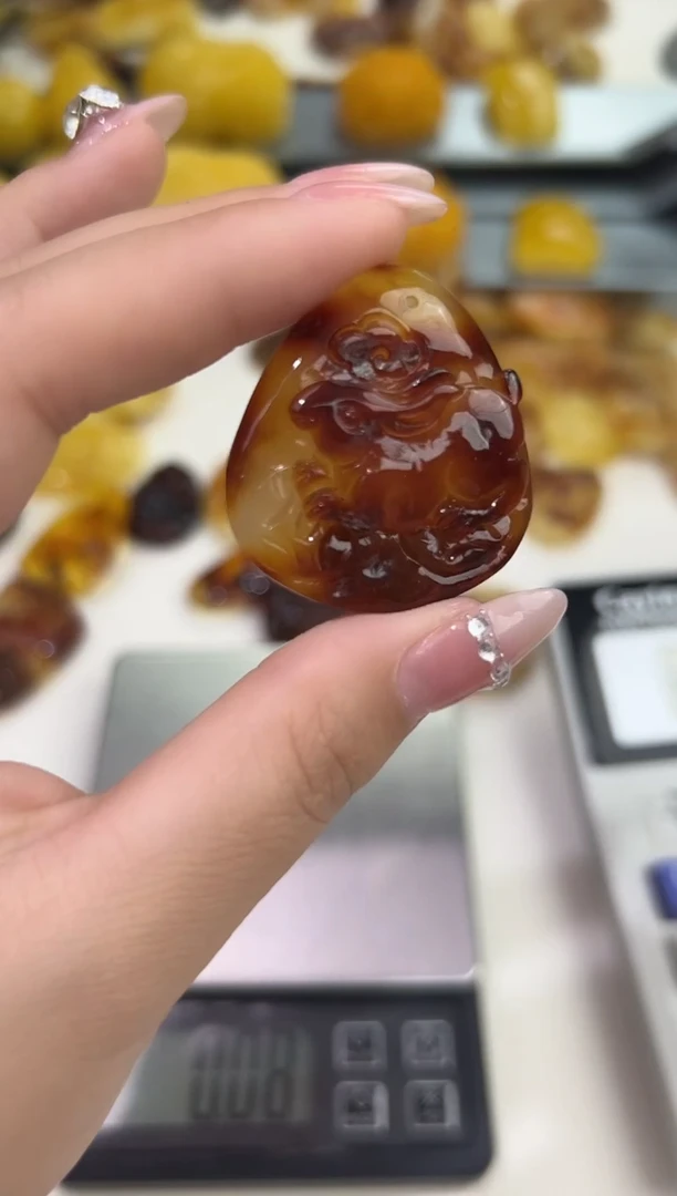 裸石琥珀未镶嵌天然琥珀蜜蜡吊坠