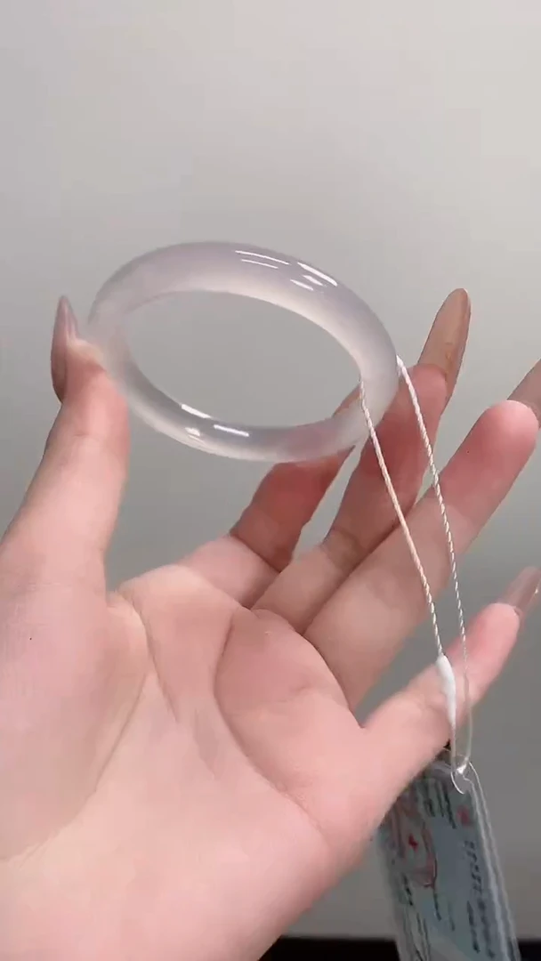 手镯玛瑙/玉髓未镶嵌52-53紫霞