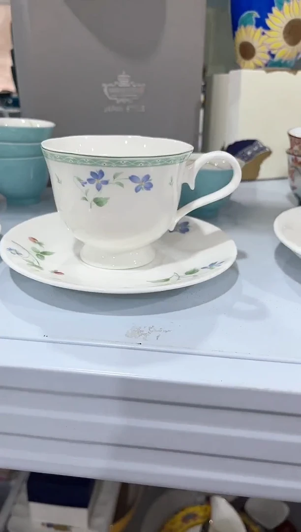 瓷片瓷陶瓷（简装）咖啡杯一套