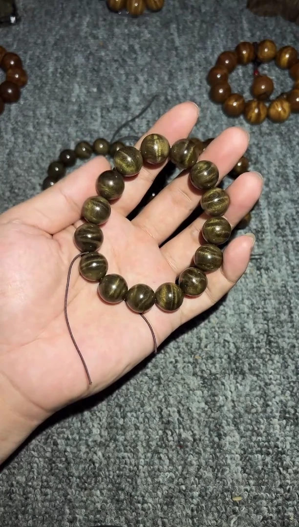 金丝楠手串/手链阴沉金丝楠1.5花纹款168