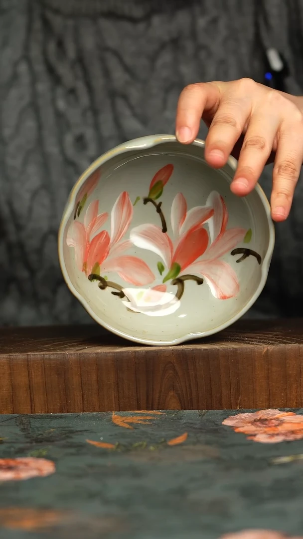 杯釉下彩手工手绘同款陶器