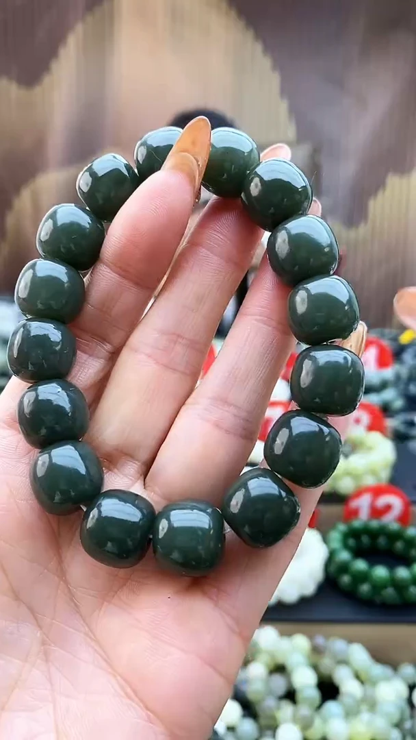 未镶嵌手串和田玉老型且末蓝14