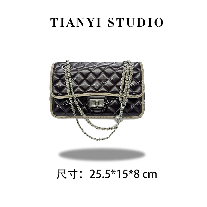 【TY】ZT-D7093-咖啡雪莉 轻奢高级韩版单肩潮流时尚简约女包