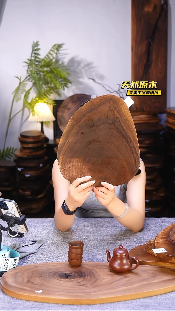 木北美黑胡桃原木.干裂疤结不属于商品质量问题完美主义者慎拍