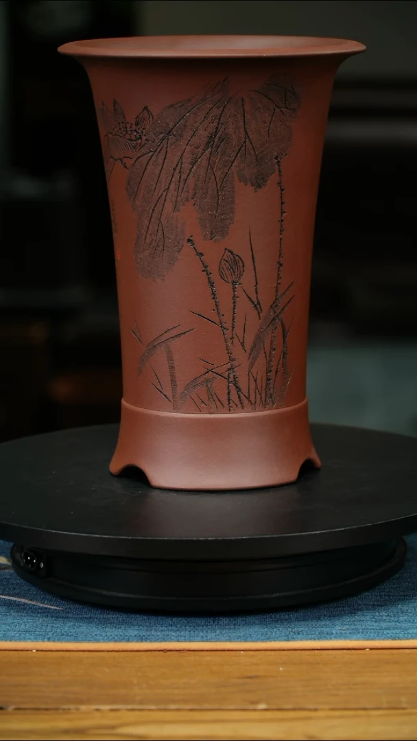 紫砂花盆木*杨精品兰花盆