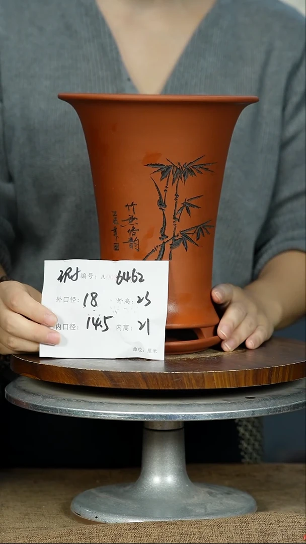 紫砂花盆6462+Z xia  紫砂花盆紫砂