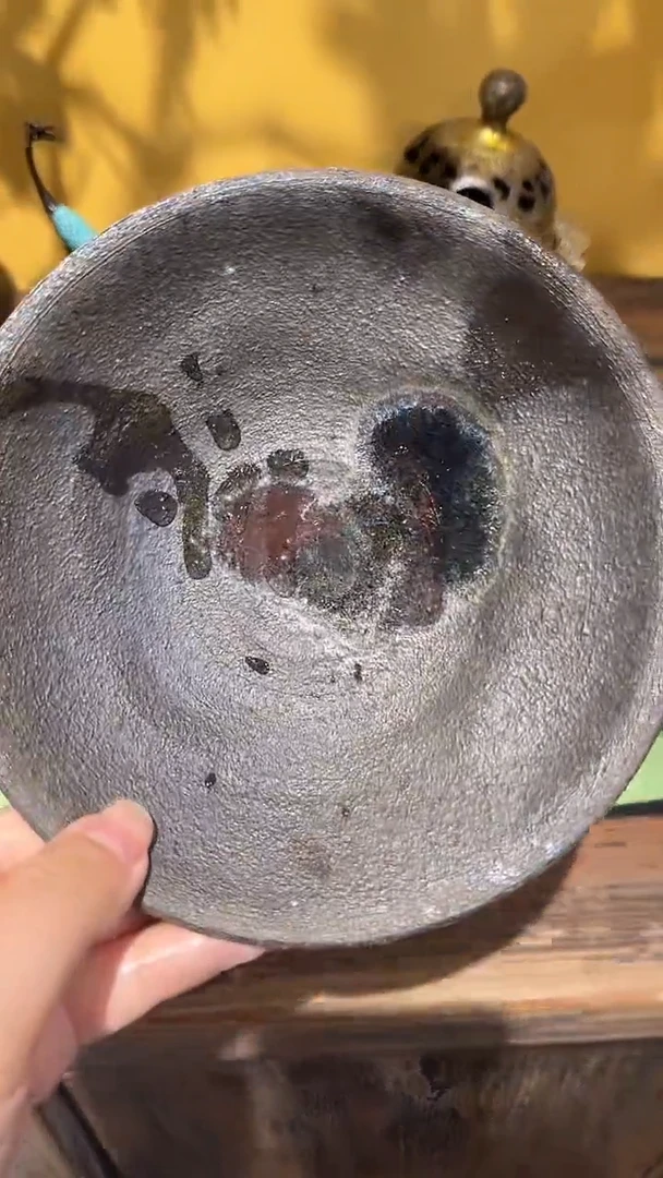 壶承1号直径14-15CM黑紫砂