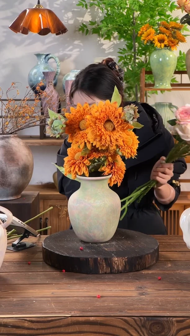 苔点绿-胖肚瓶中号