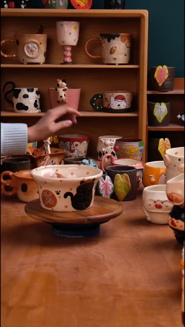 摆件陶景德镇原创手工陶瓷