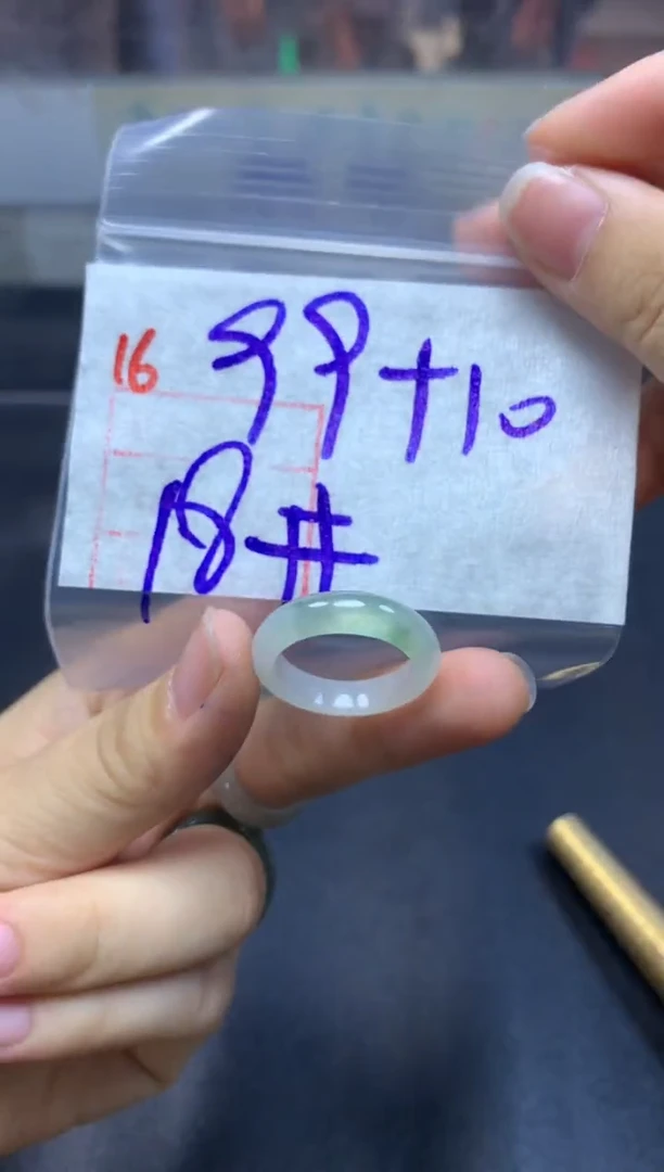 未镶嵌定制翡翠戒圈18#109毛货需精细抛光