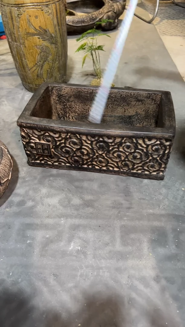 陶土大方时来运转盆