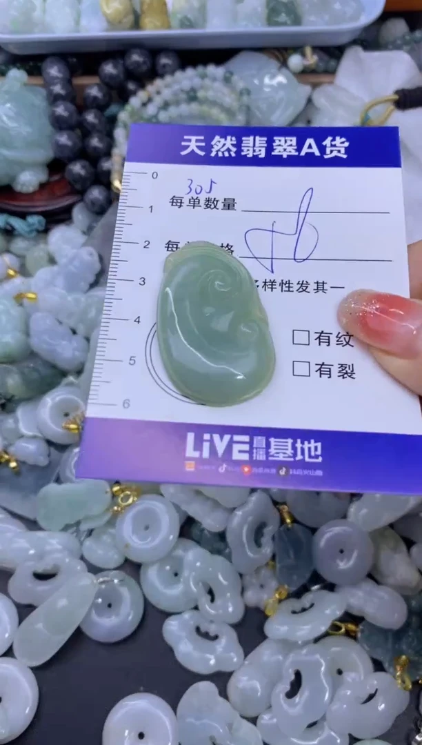 颈饰未镶嵌翡翠天然翡翠A货批量多样性发一件