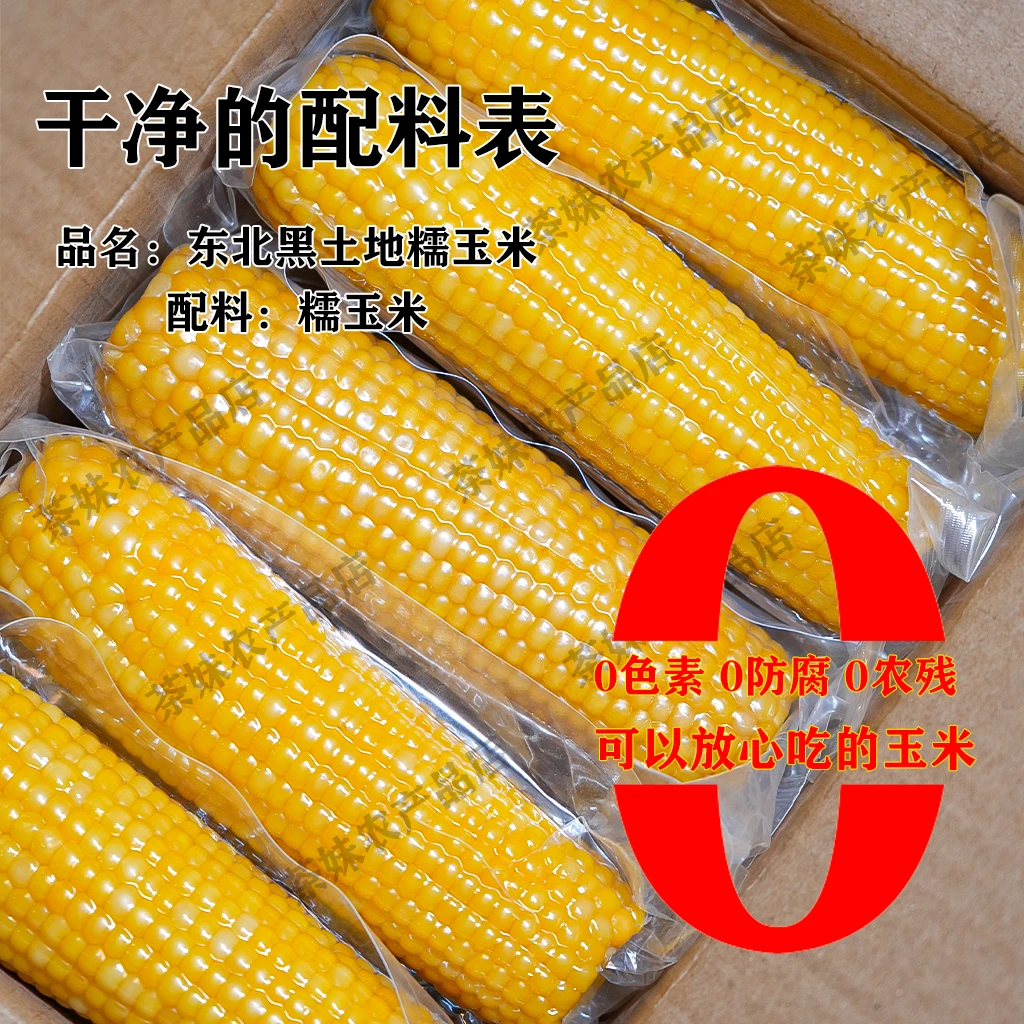 【到手10根约5斤】25年头茬东北黄糯玉米真空锁鲜产地直发早餐