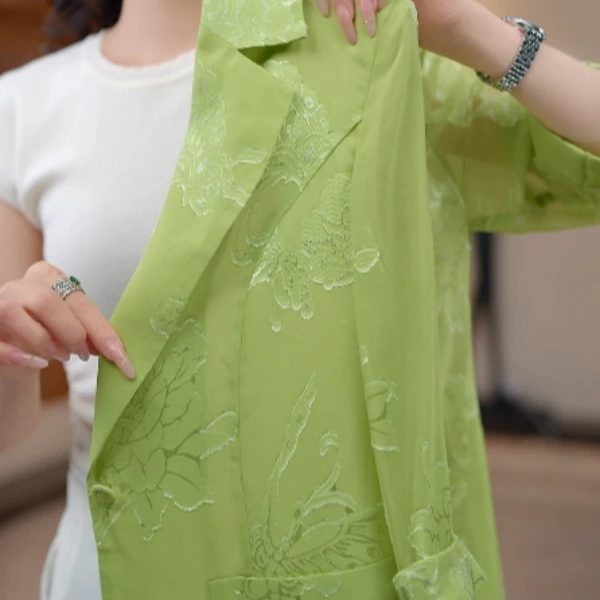 （甜甜蝶舞牡丹）夏季气质时尚度假外套W52J36473