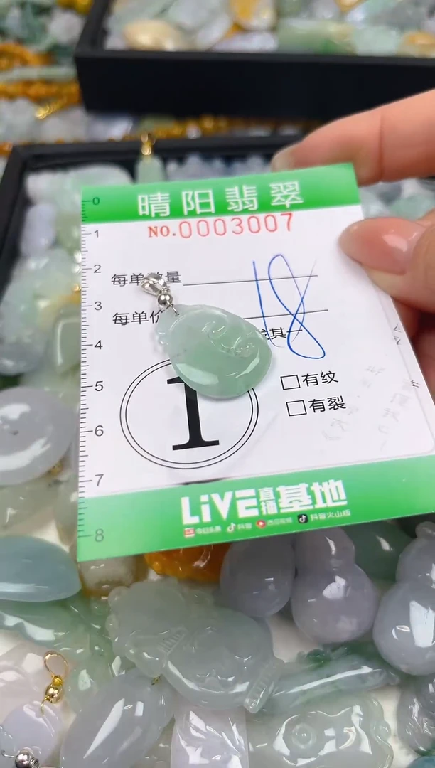 翡翠未镶嵌颈饰闪购0003007