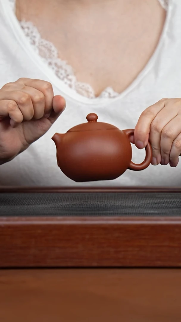 茶壶紫砂纯红降坡西施