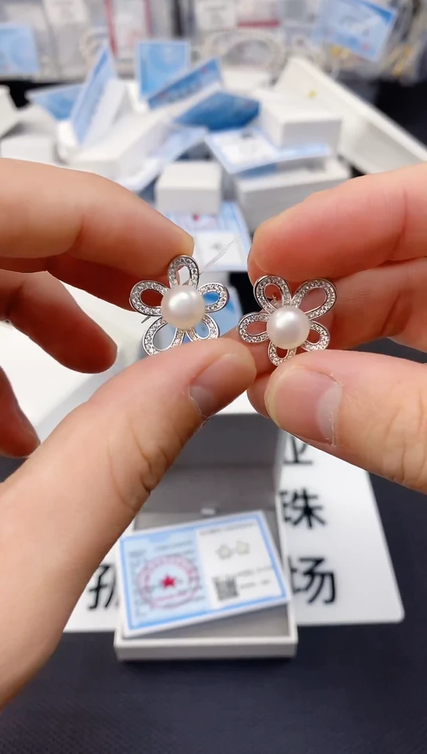 未镶嵌耳饰淡水珍珠ED1020