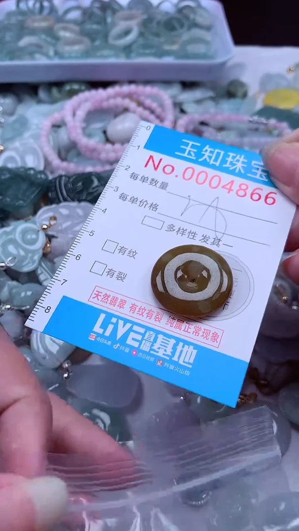 翡翠未镶嵌吊坠(不含链)4866