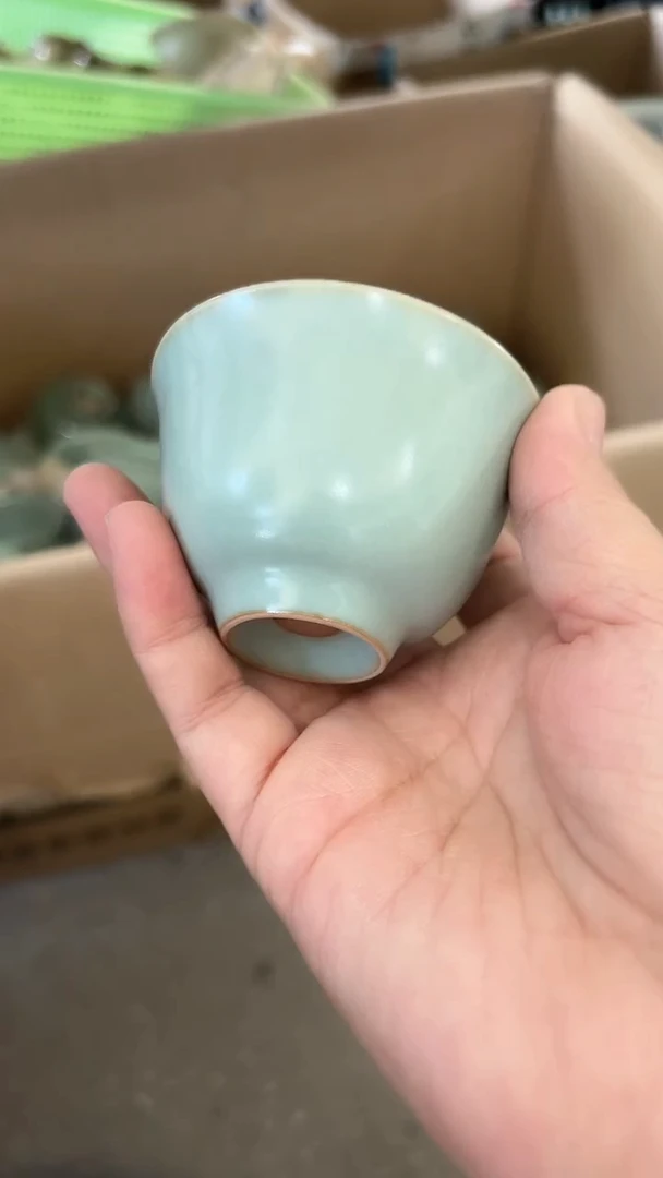龙泉云间青瓷小米茶器