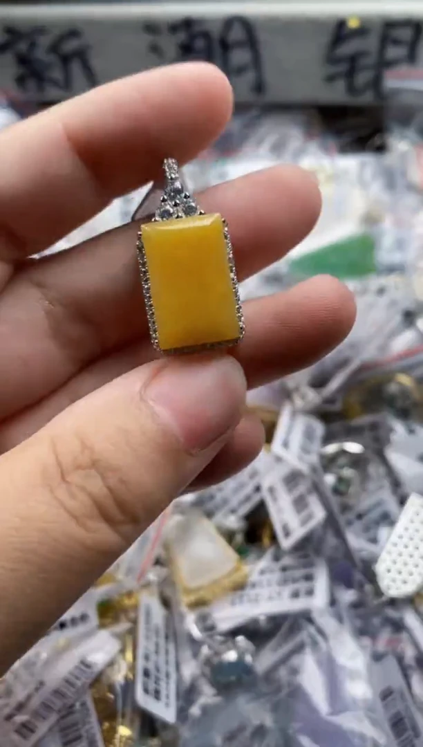 翡翠戒指银S925镶嵌222     4