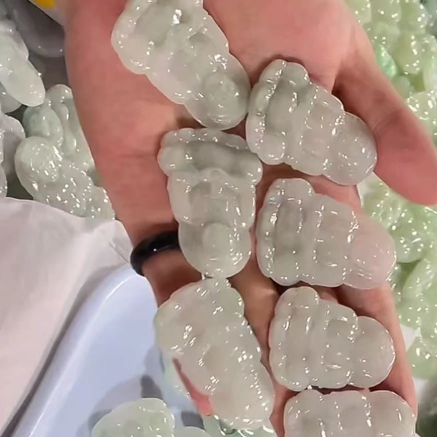 【玉经纶】-506706/Q218-天然A货翡翠吊坠-多样性发其—