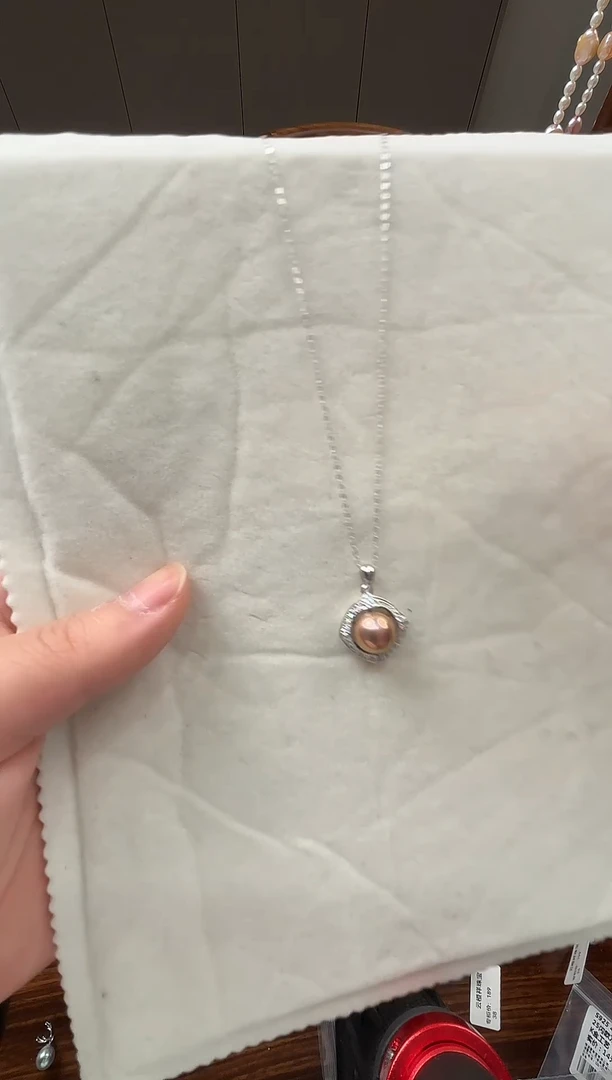 吊坠(赠链)银S925镶嵌淡水珍珠淡水珍珠吊坠