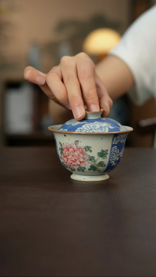 景德镇陶瓷杯碗柴烧多人
