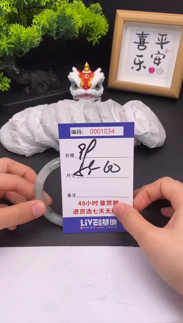 未镶嵌手镯翡翠0001034