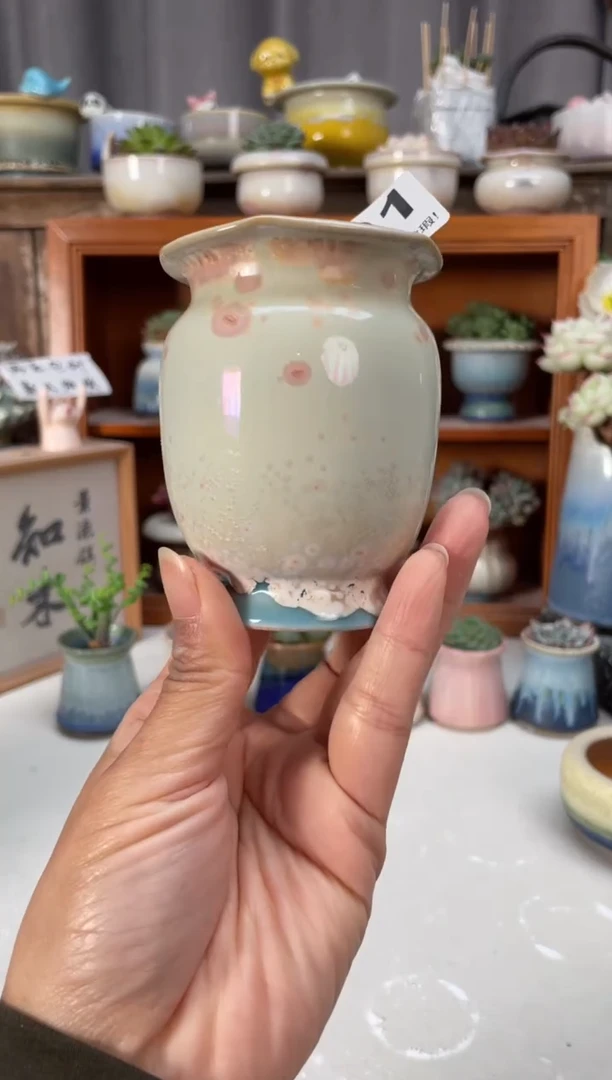 瓷片901知木小方花盆直播编号