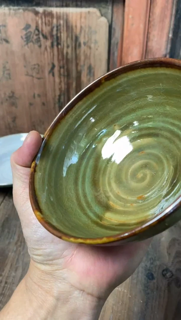 浪鬼家釉绘柴烧s*n碗