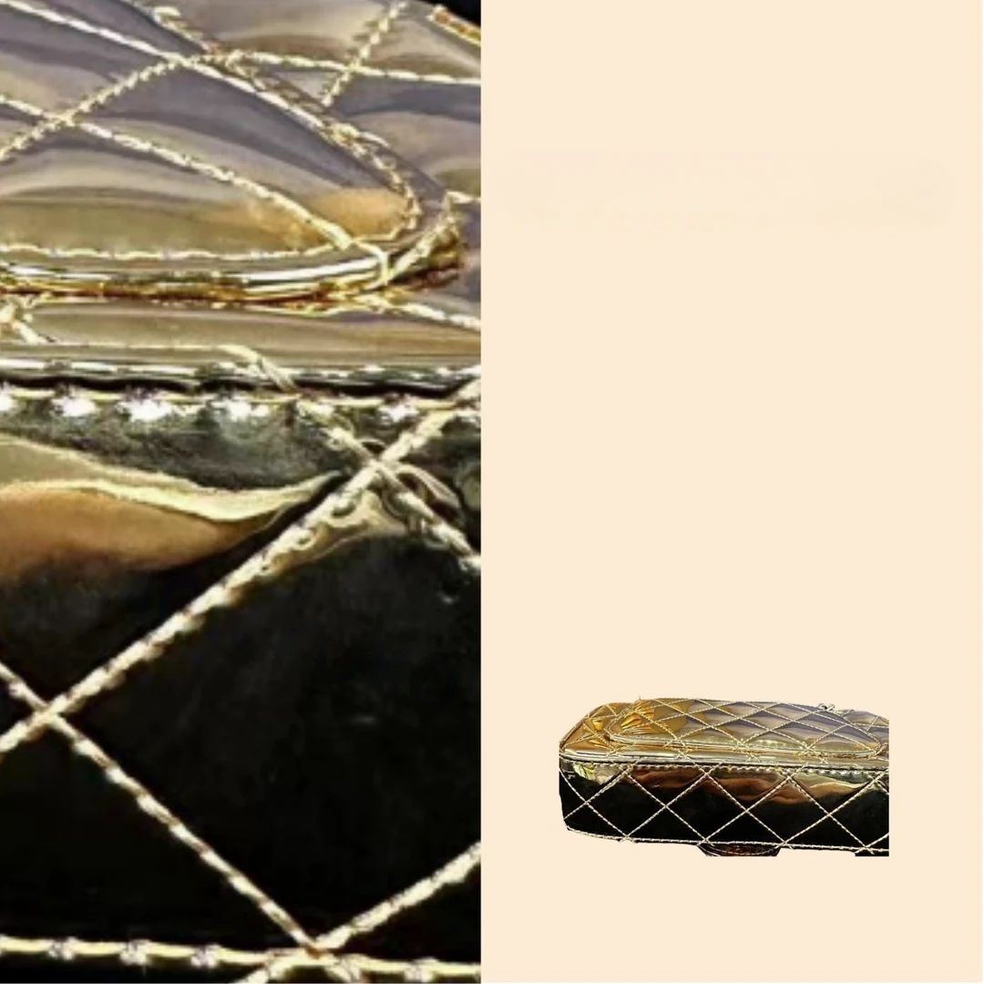 （全新未使用）金色皮皮化妆包！A160！带礼盒！！化妆包！