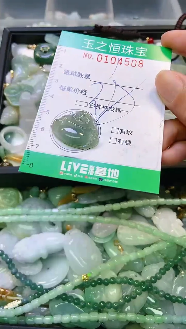翡翠未镶嵌颈饰闪购0104508