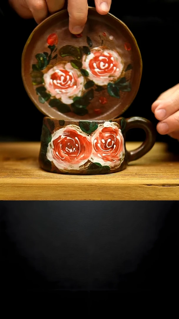 @@陶园瓷舍@@纯手工手绘@高温釉下彩