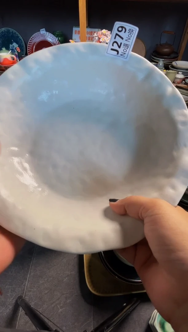 瓷片天**清j279锤纹盘福利