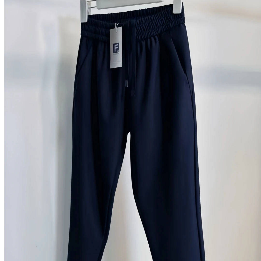 2025冬季加绒休闲裤男女情侣同款户外百搭弹力时尚简约舒适运动裤