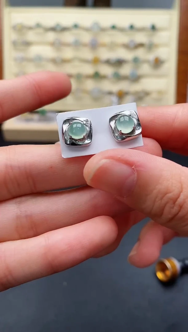 翡翠戒指银S925镶嵌11111111+5