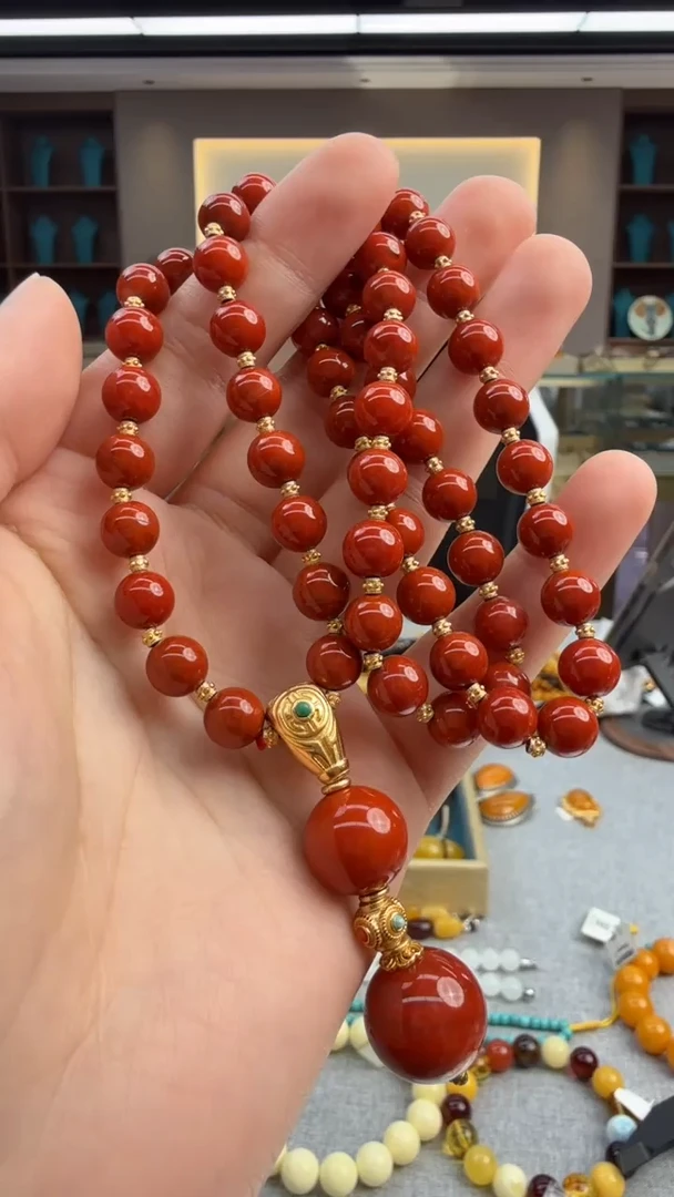 颈饰未镶嵌南红玛瑙299秒拍号 假一罚三